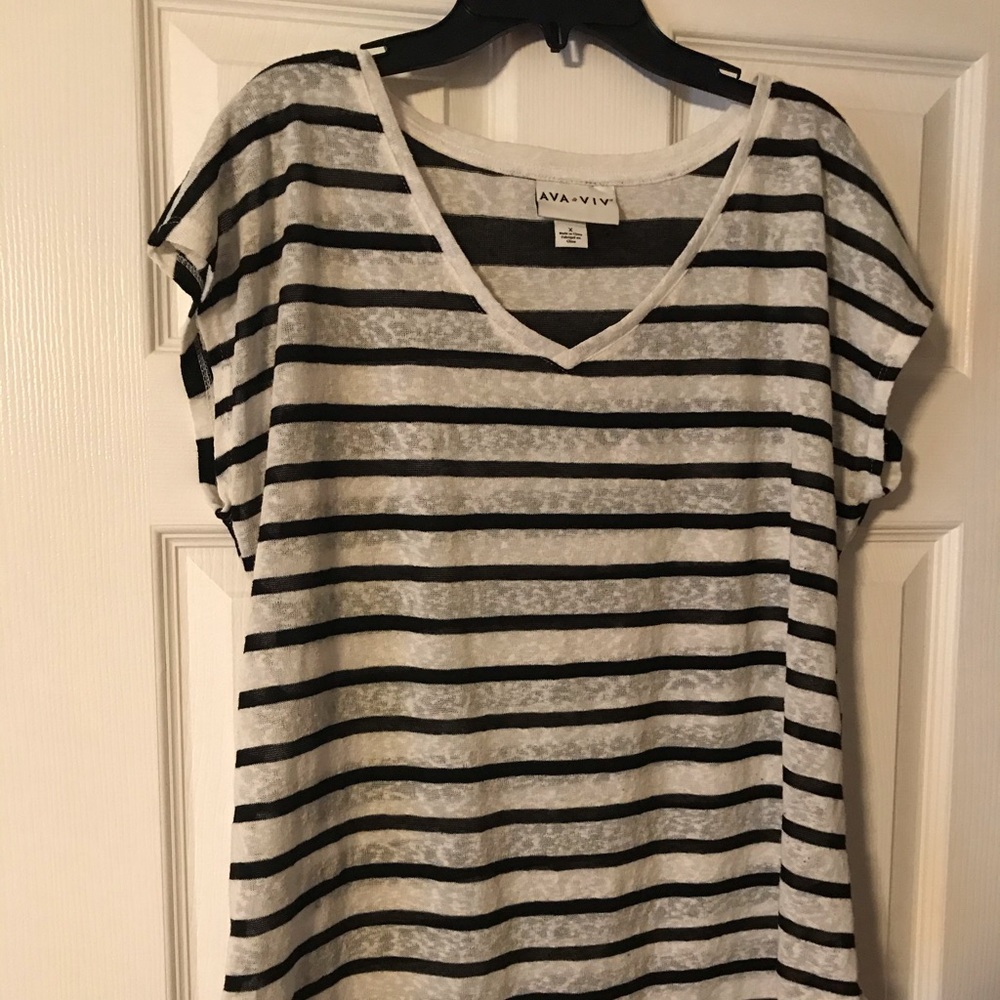 Striped Tunic Blouse